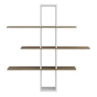 rafiera-toichoy-fb9897611-melamini-se-fy-2 ΡΑΦΙΕΡΑ ΤΟΙΧΟΥ DOMINIC HM8976.11 ΜΕΛΑΜΙΝΗ ΣΕ ΦΥΣΙΚΟ-ΛΕΥΚΟ 96x19,5x101Υεκ.