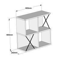 rafiera-toichoy-melaminis-fb9952003-se-l-1 ΡΑΦΙΕΡΑ ΤΟΙΧΟΥ ΜΕΛΑΜΙΝΗΣ HM9520.03 ΣΕ ΛΕΥΚΟ ΧΡΩΜΑ 60x24x60Y εκ.