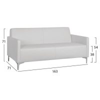 set-2-tmch-kanapes-3thesios-kai-2thesios-1 ΣΕΤ 2 ΤΜΧ ΚΑΝΑΠΕΣ 3ΘΕΣΙΟΣ ΚΑΙ 2ΘΕΣΙΟΣ NELLIE HM11274.02 ΛΕΥΚΟ ΧΡΩΜΑ