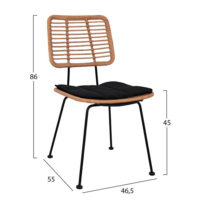 set-3tmch-allegra-wicker-me-trapezi-80x8-2-2 ΣΕΤ 3ΤΜΧ ALLEGRA WICKER ΜΕ ΤΡΑΠΕΖΙ 80X80Χ78Υ ΜΠΕΖ & ΜΑΥΡΟ ΧΡΩΜΑ HM10485