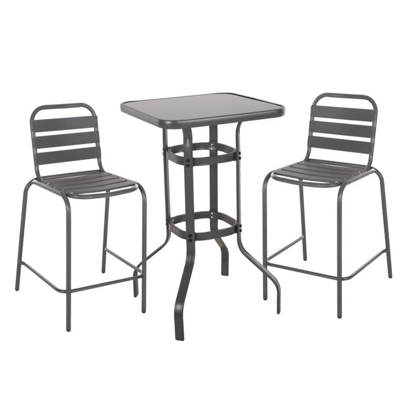 set-3tmch-exoterikoy-choroy-fb921054-gkr ΣΕΤ 3ΤΜΧ ΕΞΩΤΕΡΙΚΟΥ ΧΩΡΟΥ LAURA HM21054.01 ΓΚΡΙ ΜΕΤΑΛΛΟ & ΑΛΟΥΜΙΝΙΟ