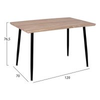 set-5tmch-trapezi-sonama-karekles-vaness-1 ΣΕΤ 5ΤΜΧ ΤΡΑΠΕΖΙ SONAMA & ΚΑΡΕΚΛΕΣ VANESSA ΜΑΥΡΟ ΧΡΩΜΑ HM11024.02 120x70x76.5 cm