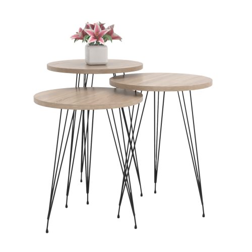 set-boithtrapezakia-fb91817303-melamini- ΣΕΤ ΒΟΗΘ.ΤΡΑΠΕΖΑΚΙΑ NISSA HM18173.03 ΜΕΛΑΜΙΝΗ ΣΕ ΣΟΝΑΜΑ-ΜΑΥΡΑ ΜΕΤΑΛ.ΠΟΔΙΑ