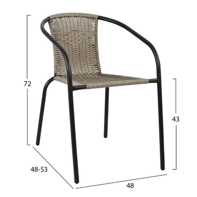 ΣΕΤ ΕΞΩΤ.ΧΩΡΟΥ 3ΤΜΧ LIMA HM21110 ΤΡΑΠΕΖΙ ΜΕ 2 ΠΟΛΥΘΡΟΝΕΣ- ΓΚΡΙ ΧΡΩΜΑ