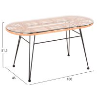 set-exotchoroy-4tmch-fb921051-synthratta-2 ΣΕΤ ΕΞΩΤ.ΧΩΡΟΥ 4ΤΜΧ ALLEGRA HM21051 ΣΥΝΘ.RATTAN ΜΠΕΖ-ΜΑΥΡΟ ΜΕΤΑΛΛΟ