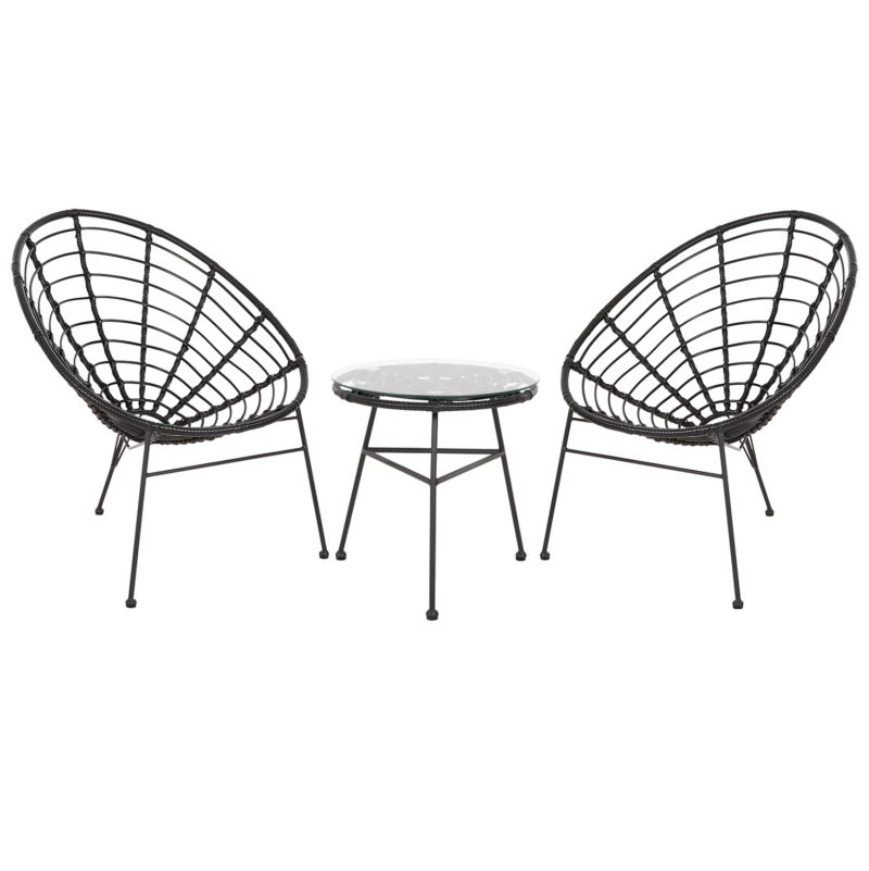 set-exoterikoy-choroy-3tmch-fb92104712-m ΣΕΤ ΕΞΩΤΕΡΙΚΟΥ ΧΩΡΟΥ 3ΤΜΧ ALLEGRA HM21047.12 ΜΑΥΡΟ ΣΥΝΘ.RATTAN & ΜΕΤΑΛΛΟ