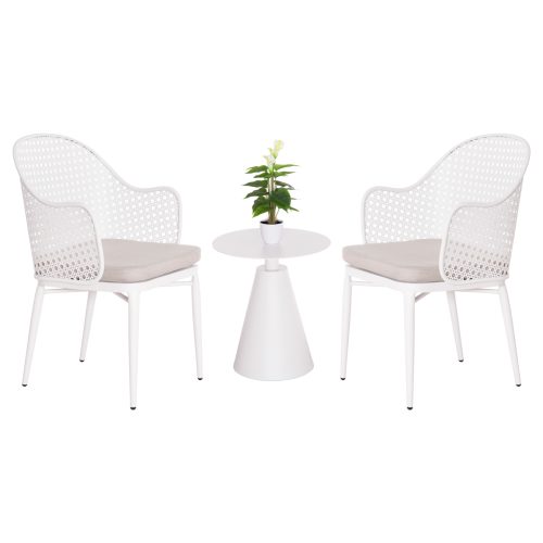 ΣΕΤ LOUNGE 3TMX ΕΞ.ΧΩΡΟΥ OREGO HM21106.02 ΑΛΟΥΜΙΝΙΟ ΣΕ ΛΕΥΚΟ