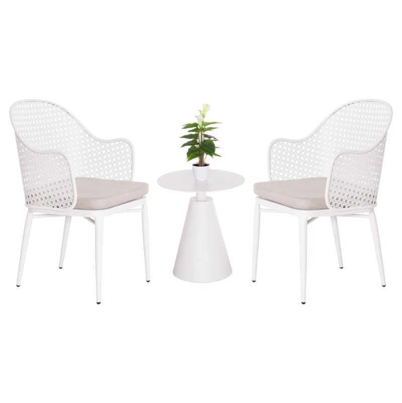 ΣΕΤ LOUNGE 3TMX ΕΞ.ΧΩΡΟΥ OREGO HM21106.02 ΑΛΟΥΜΙΝΙΟ ΣΕ ΛΕΥΚΟ