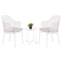 ΣΕΤ LOUNGE 3TMX ΕΞ.ΧΩΡΟΥ OREGO HM21107.02 ΑΛΟΥΜΙΝΙΟ & ΜΕΤΑΛΛΟ ΣΕ ΛΕΥΚΟ