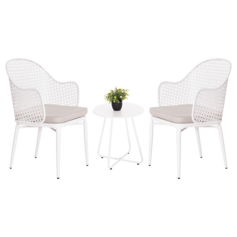 ΣΕΤ LOUNGE 3TMX ΕΞ.ΧΩΡΟΥ OREGO HM21107.02 ΑΛΟΥΜΙΝΙΟ & ΜΕΤΑΛΛΟ ΣΕ ΛΕΥΚΟ