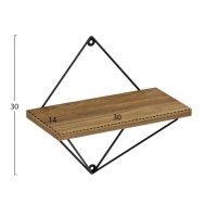 set-rafia-toichoy-fb9892911-metallo-mayr-1 ΣΕΤ ΡΑΦΙΑ ΤΟΙΧΟΥ ZANNARD HM8929.11 ΜΕΤΑΛΛΟ ΜΑΥΡΟ-ΜΕΛΑΜΙΝΗ ΦΥΣΙΚΟ 30x14x30Υ εκ.