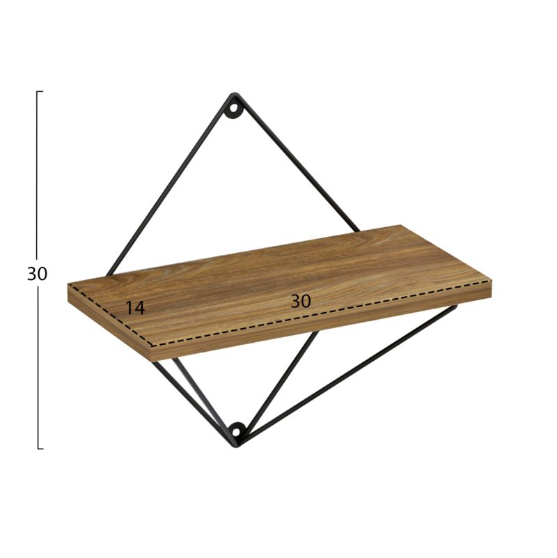 set-rafia-toichoy-fb9892911-metallo-mayr-1 ΣΕΤ ΡΑΦΙΑ ΤΟΙΧΟΥ ZANNARD HM8929.11 ΜΕΤΑΛΛΟ ΜΑΥΡΟ-ΜΕΛΑΜΙΝΗ ΦΥΣΙΚΟ 30x14x30Υ εκ.