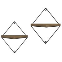 set-rafia-toichoy-fb9895111-metallo-mayr-2 ΣΕΤ ΡΑΦΙΑ ΤΟΙΧΟΥ EVERLEIGH HM8951.11 ΜΕΤΑΛΛΟ ΜΑΥΡΟ-ΜΕΛΑΜΙΝΗ ΦΥΣΙΚΟ 22x13x30Υεκ.