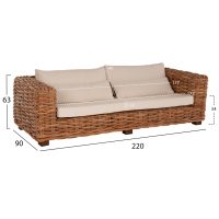 ΣΕΤ ΣΑΛΟΝΙ ΕΞ.ΧΩΡΟΥ TROPEL HM9656 4ΤΜΧ ΦΥΣΙΚΟ RATTAN-ΞΥΛΟ ΜΑΟΝΙ-ΛΕΥΚΑ ΜΑΞΙΛΑΡΙΑ