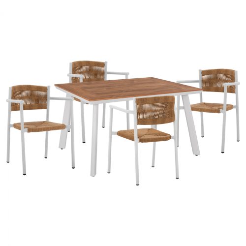 set-trapezaria-5tmch-me-trapezi-polywood-3 ΣΕΤ ΤΡΑΠΕΖΑΡΙΑ 5ΤΜΧ ΜΕ ΤΡΑΠΕΖΙ POLYWOOD 120Χ80 & ΠΟΛΥΘΡΟΝΕΣ ΛΕΥΚΕΣ HM11427