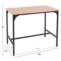 ΣΕΤ ΤΡΑΠΕΖΑΡΙΑ ΜΠΑΡ 5ΤΜΧ BOXY HM9882.01 ΜΑΥΡΟ ΜΕΤΑΛΛΟ-ΜΕΛΑΜΙΝΗ ΣΕ SONAMA