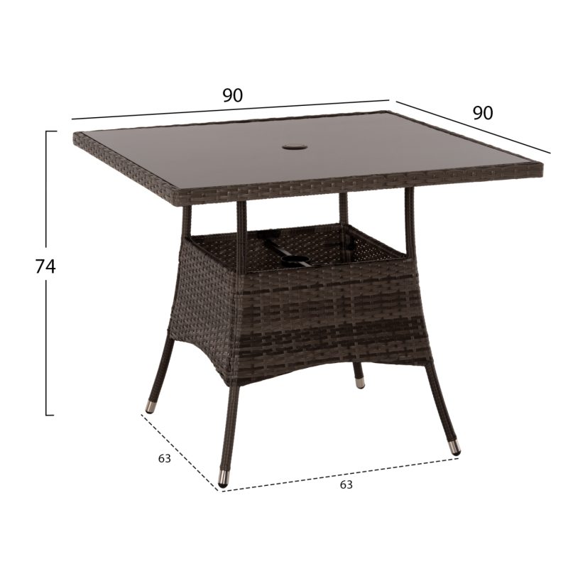 set-trapezarias-exotchoroy-5tmch-fb95965-1 ΣΕΤ ΤΡΑΠΕΖΑΡΙΑΣ ΕΞΩΤ.ΧΩΡΟΥ 5ΤΜΧ HM5965 ΚΑΦΕ RATTAN-ΜΕΤΑΛΛΙΚΟΣ ΣΚΕΛΕΤΟΣ-ΓΥΑΛΙΝΗ ΕΠΙΦΑΝΕΙΑ