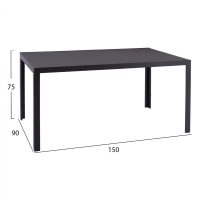 set-trapezarias-orthogonio-se-chroma-gkr-1 ΣΕΤ ΤΡΑΠΕΖΑΡΙΑΣ 7 ΤΜΧ ΤΡΑΠΕΖΙ ΓΚΡΙ 150X90 ΚΑΙ ΚΑΡΕΚΛΑ ΜΕ ΣΧΟΙΝΙ HM11526.01