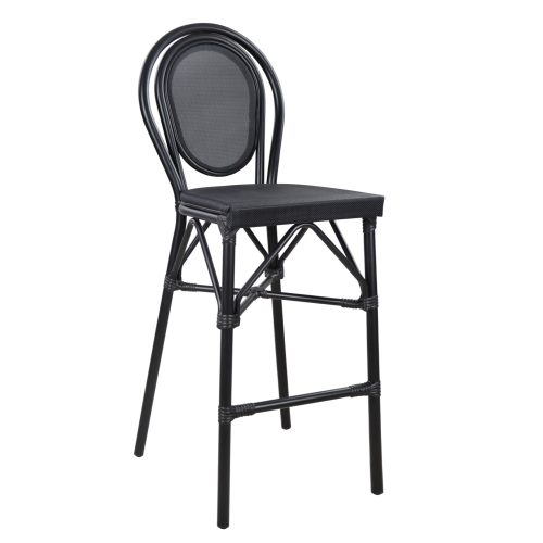 ΣΚΑΜΠΟ ΑΛΟΥΜΙΝΙΟΥ AZARIA HM5060 BAMBOO LOOK ΜΑΥΡΟ ΜΕ TEXTLINE 44x52x115Υεκ.