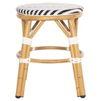 ΣΚΑΜΠΟ ΑΛΟΥΜΙΝΙΟΥ CHINO HM6285.03 BAMBOO LOOK-TEXTILENE ΛΕΥΚΟ-ΜΑΥΡΟ Φ36x46Υεκ.