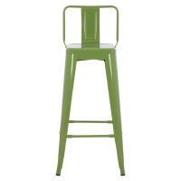 ΣΚΑΜΠΟ BAR ME ΠΛΑΤΗ ΜΕΤΑΛΛΙΚΟ MELITA-PRO HM8643.53 LIGHT OLIVE GREEN 42x42x100Υεκ.