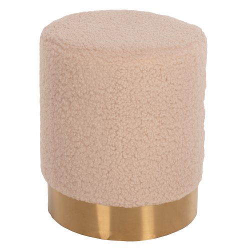 skampo-fb9840820-mpoykle-yfasma-ekroy-me ΣΚΑΜΠΟ LEVY HM8408.20 ΜΠΟΥΚΛΕ ΥΦΑΣΜΑ ΕΚΡΟΥ ΜΕ ΧΡΥΣΗ ΒΑΣΗ Φ35x42Υ εκ.