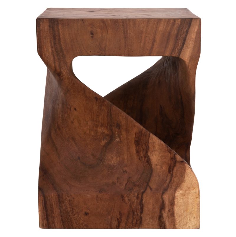 ΣΚΑΜΠΟ GEBO HM9754.21 ΤΕΤΡΑΓΩΝΟ--ΞΥΛΟ SUAR ΣΕ ΣΚΟΥΡΟ ΦΥΣΙΚΟ 35x35x45Yεκ.