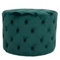 ΣΚΑΜΠΟ KASSIE ΚΥΠΑΡΙΣΣΙ ΒΕΛΟΥΔΟ ΤΥΠΟΥ CHESTERFIELD HM8406.03 Φ60x43Υ εκ.