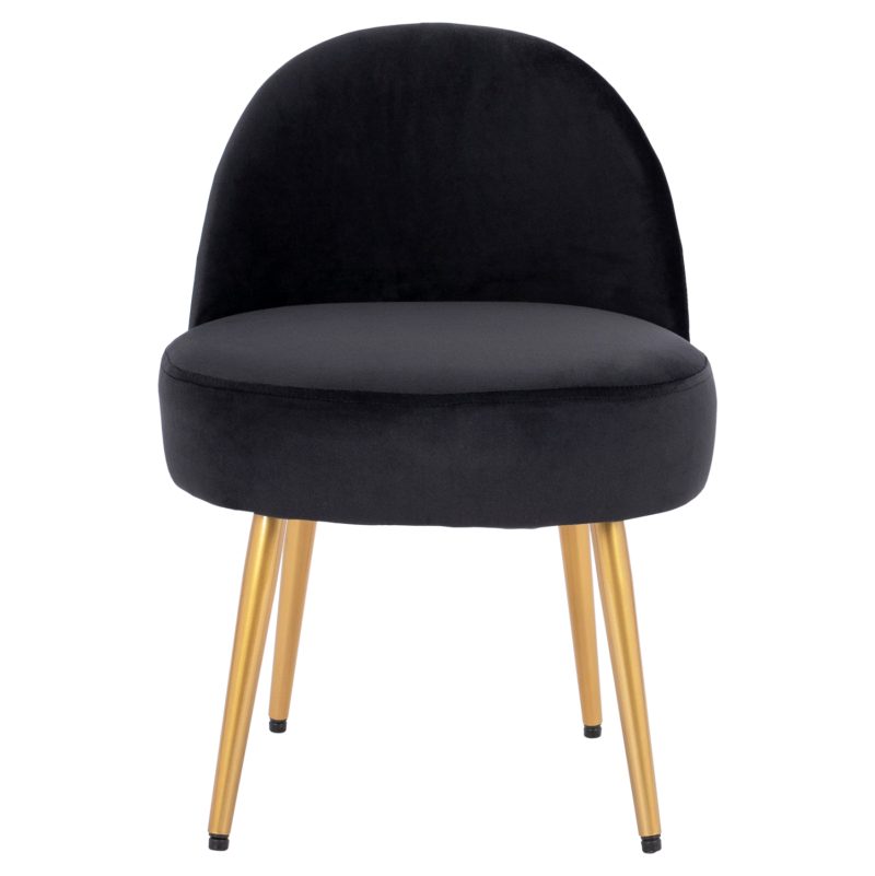 ΣΚΑΜΠΟ ΜΕ ΠΛΑΤΗ YASMINE ΑΠΟ ΜΑΥΡΟ ΒΕΛΟΥΔΟ & ΧΡΥΣΑ ΠΟΔΙΑ HM8395.14 47x43x65Υ εκ.