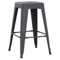 ΣΚΑΜΠΟ ΜΕΣΑΙΟΥ ΥΨΟΥΣ ΜΕΤΑΛΛΙΚΟ MELITA-PRO HM8573.50 ΓΚΡΙ 43x43x67Υεκ.