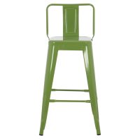 ΣΚΑΜΠΟ ΜΕΣΑΙΟΥ ΥΨΟΥΣ ΜΕΤΑΛΛΙΚΟ MELITA ΣΕ LIGHT OLIVE GREEN HM8574.13 42x42x98 εκ.