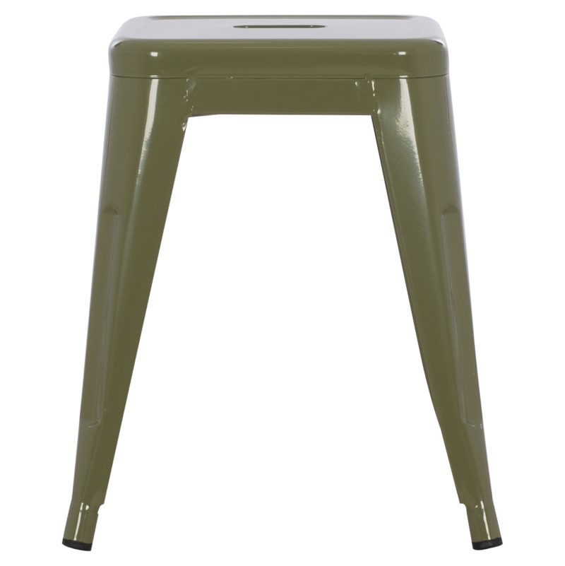 ΣΚΑΜΠΟ ΜΕΤΑΛΛΙΚΟ MELITA HM0096.43 ΣΕ DARK OLIVE ΧΡΩΜΑ 37x37x45Υεκ.