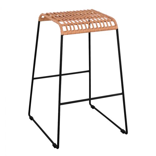 skampo-metalliko-fb95641-me-wicker-se-mp ΣΚΑΜΠΟ ΜΕΤΑΛΛΙΚΟ ALLEGRA HM5641 ΜΕ WICKER ΣΕ ΜΠΕΖ ΑΠΟΧΡΩΣΗ 49x50x76 εκ.