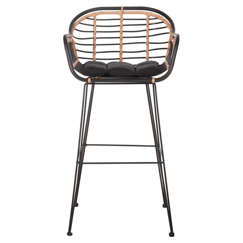 skampo-mpar-fb9569011-metallomaxilari-ma-2 ΣΚΑΜΠΟ ΜΠΑΡ ALLEGRA HM5690.11 ΜΕΤΑΛΛΟ&ΜΑΞΙΛΑΡΙ ΜΑΥΡΟ-WICKER ΜΠΕΖ 55x54x108Υεκ.