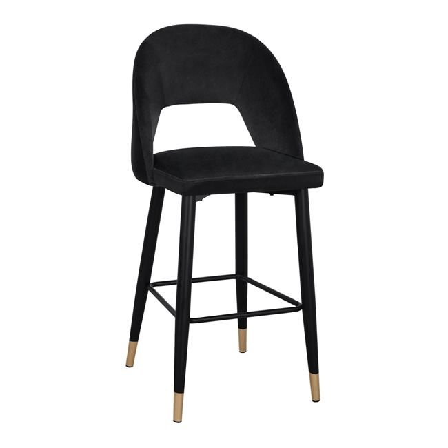 ΣΚΑΜΠΟ ΜΠΑΡ HARPER HM8526.04 ΒΕΛΟΥΔΟ ΜΑΥΡΟ ΜΕ ΜΕΤΑΛΛΙΚΟ ΣΚΕΛΕΤΟ 50Χ51Χ111Υ εκ. 2τμχ