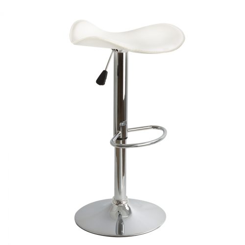 ΣΚΑΜΠΩ ΜΠΑΡ GANNA HM201.02 ΛΕΥΚΟ ΤΕΧΝΟΔΕΡΜΑ ΜΕ ΑΜΟΡΤΙΣΕΡ 45χ45χ82 2τμχ