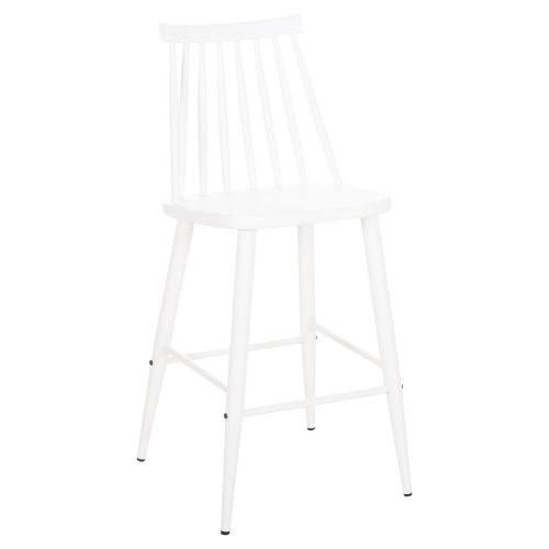 ΣΚΑΜΠΟ ΜΠΑΡ ΜΕΣΑΙΟΥ ΥΨΟΥΣ VANESSA HM9300.11 ΠΟΛΥΠΡΟΠΥΛΕΝΙΟ & ΜΕΤΑΛΛΟ-ΛΕΥΚΟ 45,5x46x97Υεκ 2τμχ