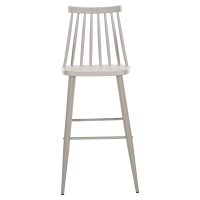 ΣΚΑΜΠΟ ΜΠΑΡ ΨΗΛΟ VANESSA HM8459.20 ΓΚΡΙ PP & ΓΚΡΙ ΜΕΤΑΛ.ΠΟΔΙΑ 47x48,5x107Υεκ. 2τμχ