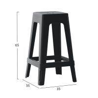 skampo-polypropylenioy-tetragono-fb96128-1 ΣΚΑΜΠΟ ΠΟΛΥΠΡΟΠΥΛΕΝΙΟΥ ΤΕΤΡΑΓΩΝΟ ZEB HM6128.02 ΜΑΥΡΟ 35x35x65Υεκ.