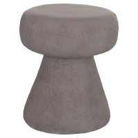 ΣΚΑΜΠΟ ΣΤΡΟΓΓΥΛΟ INTERON HM18171.03 FIBER CEMENT ΣΕ ΓΚΡΙ--Φ34x39Υεκ.