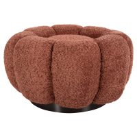 ΣΚΑΜΠΟ ΣΤΡΟΓΓΥΛΟ KRIPP HM9602.02 ΡΟΖ ΜΠΟΥΚΛΕ-ΜΑΥΡΗ ΜΕΤΑΛΛΙΚΗ ΒΑΣΗ Φ60x31Υεκ.