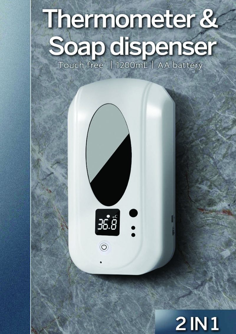 2 σε 1 Συσκευή απολύμανσης χεριών και μέτρησης θερμοκρασίας SD-01