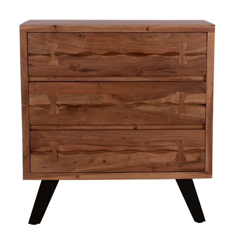 ΣΥΡΤΑΡΙΕΡΑ FANSI 3ΣΥΡΤΑΡΙΑ ΑΠΟ ΜΑΣΙΦ ΞΥΛΟ ΑΚΑΚΙΑΣ 80x35x86Υεκ. HM8474.11