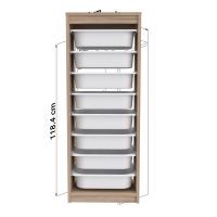 syrtariera-fb91820103-melamini-sonama-le-2 ΣΥΡΤΑΡΙΕΡΑ SANI HM18201.03 ΜΕΛΑΜΙΝΗ SONAMA-ΛΕΥΚΑ ΣΥΡΤΑΡΙΑ P.E. 45,5x29,6x118,5Υεκ