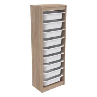 syrtariera-fb91820303-melamini-sonama-9- ΣΥΡΤΑΡΙΕΡΑ SANI HM18203.03 ΜΕΛΑΜΙΝΗ SONAMA-9 ΛΕΥΚΑ ΣΥΡΤΑΡΙΑ P.E. 45,5x29,6x125Υ