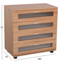 ΣΥΡΤΑΡΙΕΡΑ ΜΕΛΑΜΙΝΗΣ THORGAN HM9880.01 4 ΣΥΡΤΑΡΙΑ-SONAMA ΧΡΩΜΑ 80Χ40Χ83Υεκ