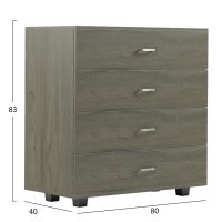 ΣΥΡΤΑΡΙΕΡΑ ΜΕΛΑΜΙΝΗΣ THORG ME 4 ΣΥΡΤΑΡΙΑ DARK OLIVE HM8996.05 80x40x83Υεκ.