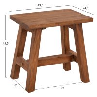 trapezaki-boithitiko-fb97902-apo-xylo-ma-1 ΤΡΑΠΕΖΑΚΙ ΒΟΗΘΗΤΙΚΟ RANCH HM7902 ΑΠΟ ΞΥΛΟ ΜΑΟΝΙ ΣΕ ΦΥΣΙΚΟ ΧΡΩΜΑ 49,5x24,5x45,5Y εκ.