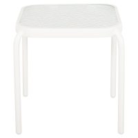 ΤΡΑΠΕΖΑΚΙ ΕΞ.ΧΩΡΟΥ ΤΕΤΡΑΓΩΝΟ DIDO HM5975.02 ΛΕΥΚΟ ΜΕΤΑΛΛΟ-ΓΥΑΛΙ 40x40x40Υεκ