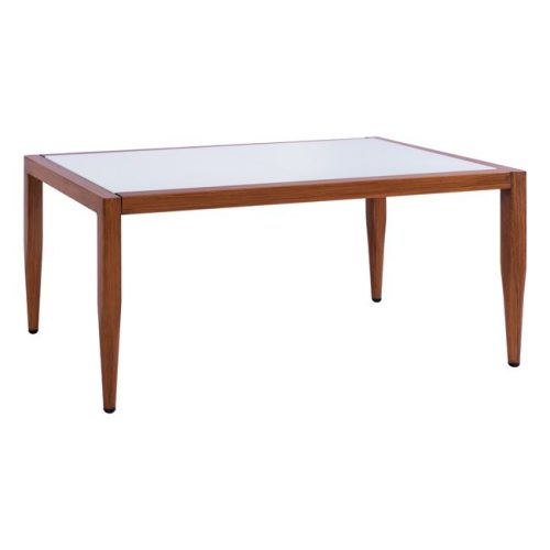 trapezi-aloyminioy-bamboo-look-me-gyali ΤΡΑΠΕΖΙ MEIR ΣΑΛΟΝΙΟΥ ΑΛΟΥΜΙΝΙΟΥ BAMBOO LOOK ΜΕ ΓΥΑΛΙ 100Χ58Χ46 HM5551.01